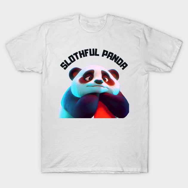 slothful panda T-Shirt by mdr design